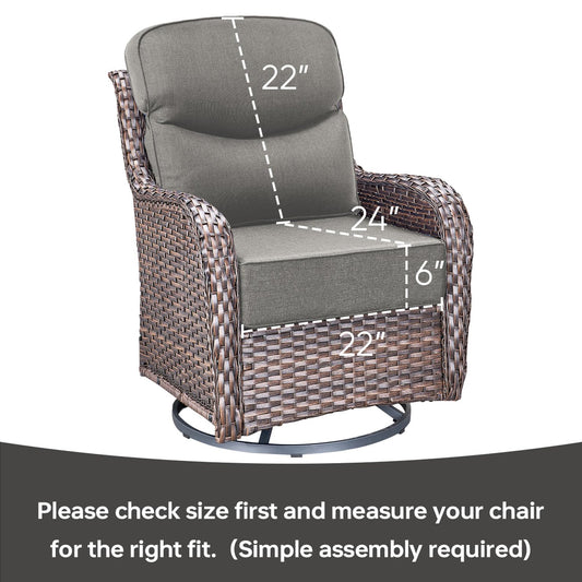 Pop 22*24*6" Outdoor Replacement Cushions Smile Grey