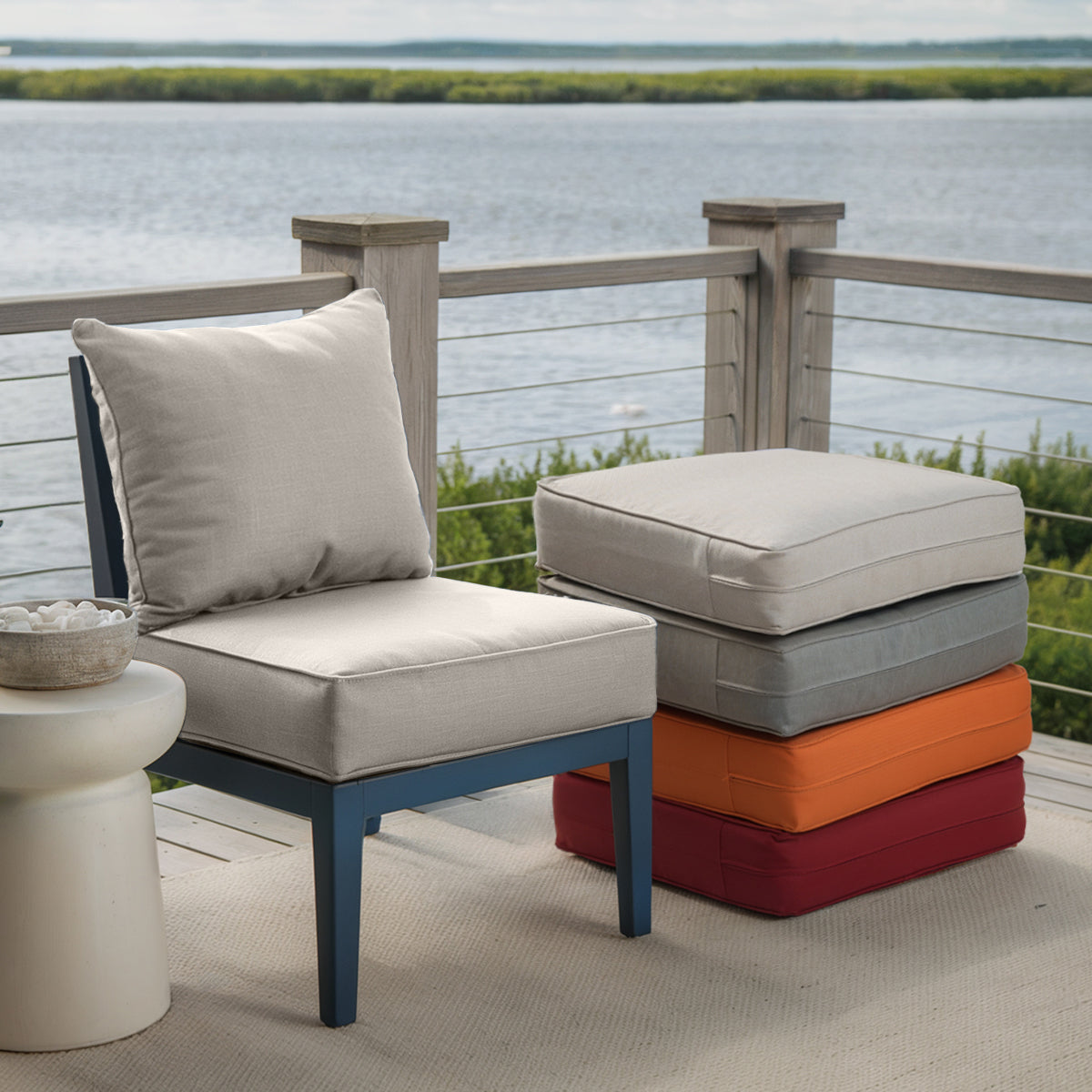 Pop 24*24*6" Outdoor Replacement Cushions Classic Beige