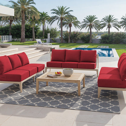 Pop 24*24*6" Outdoor Replacement Cushions Classic Red
