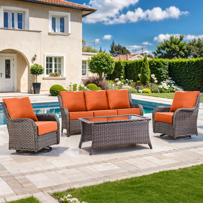 Pop 22*24*6" Outdoor Replacement Cushions Classic Orange