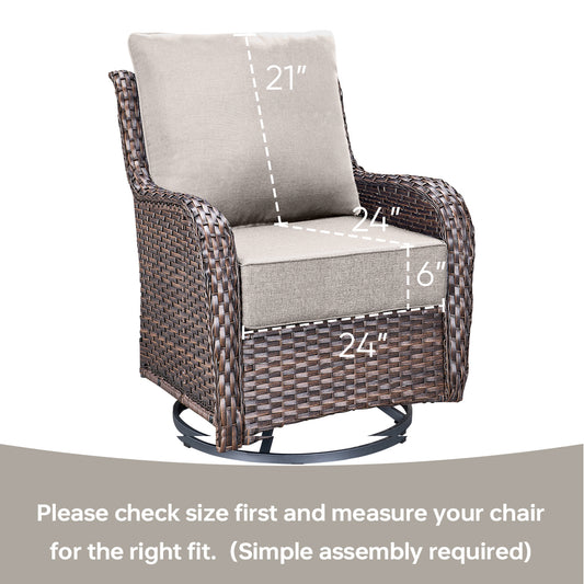 Pop 24*24*6" Outdoor Replacement Cushions Classic Beige