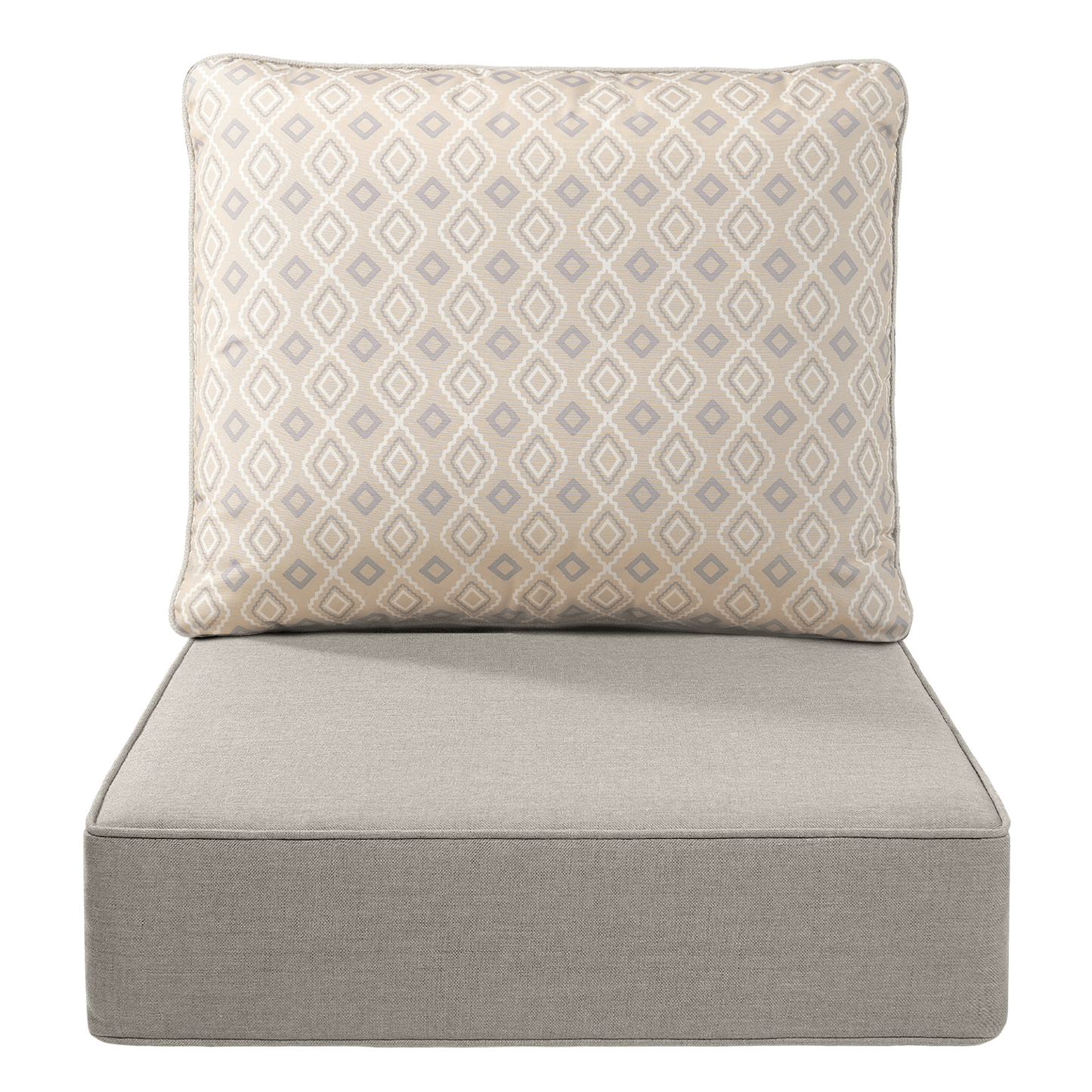 Pop 22*24*6" Outdoor Replacement Cushions Classic Beige Diamond