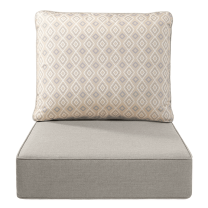Pop 22*24*6" Outdoor Replacement Cushions Classic Beige Diamond