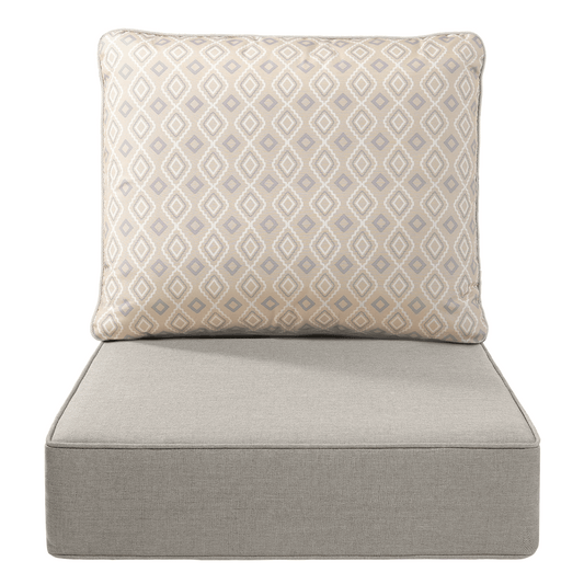 Pop 22*24*6" Outdoor Replacement Cushions Classic Beige Diamond