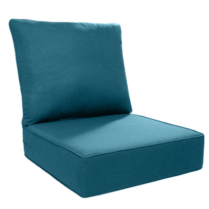 Pop 24*24*6" Outdoor Replacement Cushions Classic Peacock Blue