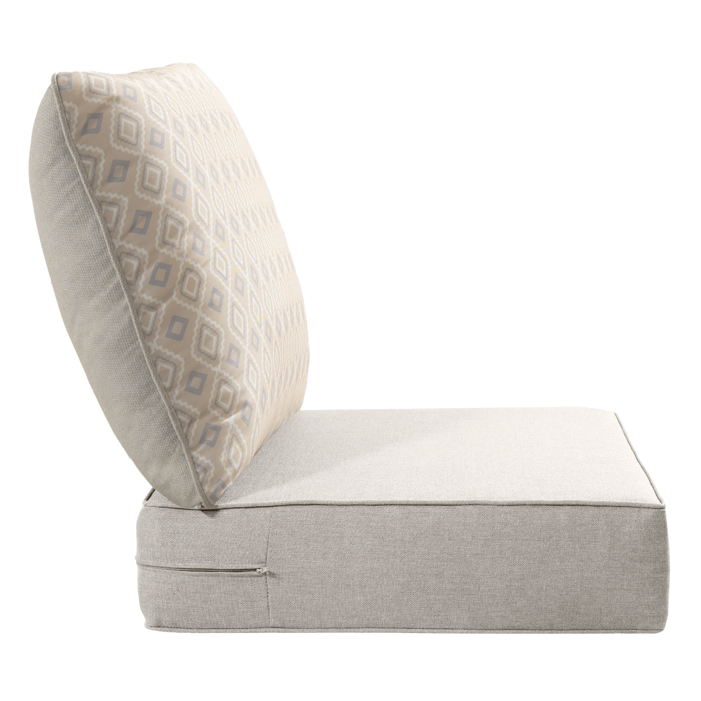Pop 24*24*6" Outdoor Replacement Cushions Classic Beige Diamond