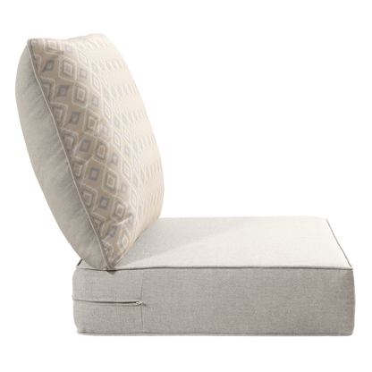 Pop 24*24*6" Outdoor Replacement Cushions Classic Beige Diamond