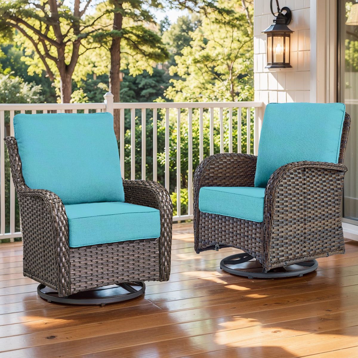 Pop 22*24*6" Outdoor Replacement Cushions Classic Turquoise