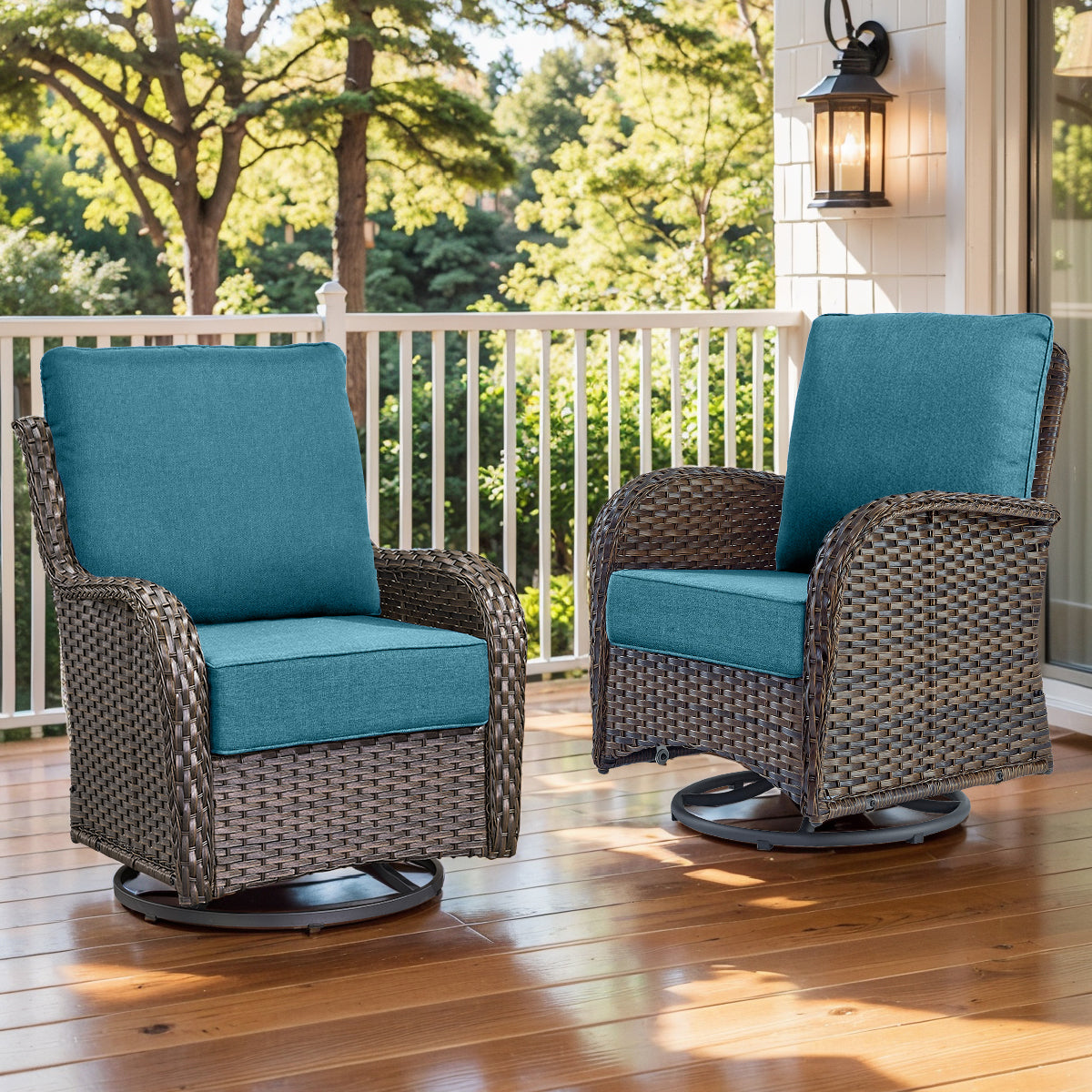 Pop 22*24*6" Outdoor Replacement Cushions Classic Peacock Blue