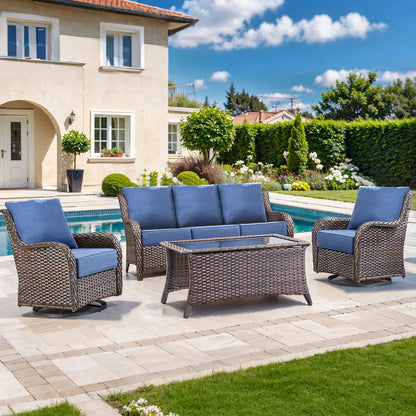Pop 22*24*6" Outdoor Replacement Cushions Classic Blue