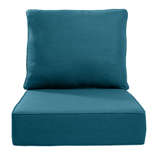 Pop 24*24*6" Outdoor Replacement Cushions Classic Peacock Blue