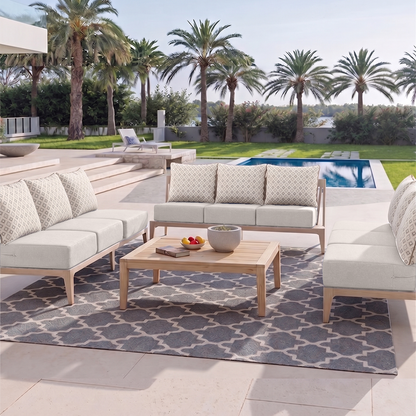Pop 24*24*6" Outdoor Replacement Cushions Classic Beige Diamond