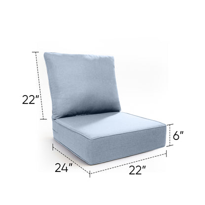 Pop 22*24*6" Outdoor Replacement Cushions Classic Baby Blue