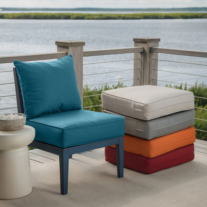 Pop 24*24*6" Outdoor Replacement Cushions Classic Peacock Blue