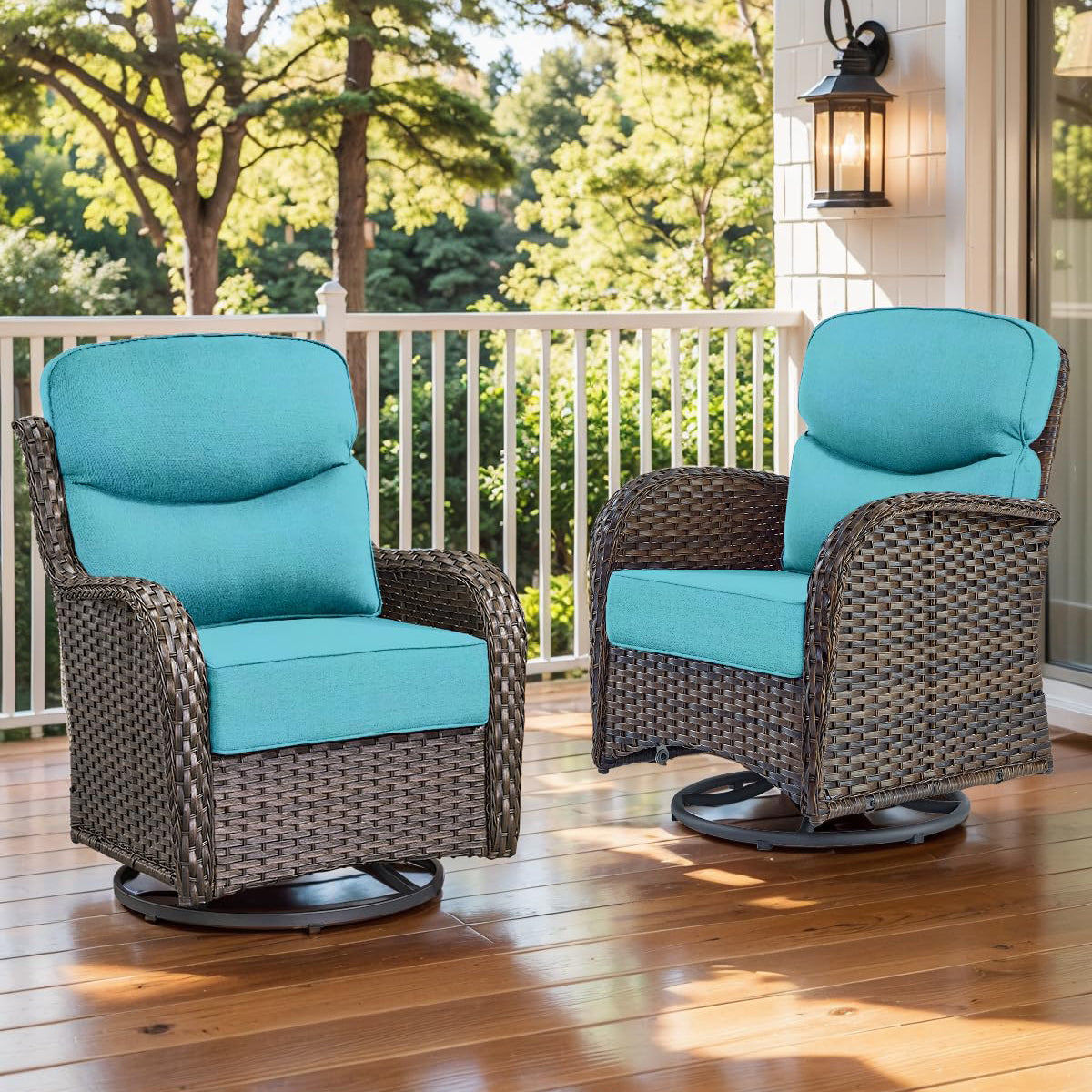 Pop 22*24*6" Outdoor Replacement Cushions Smile Turquoise