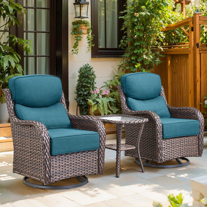Pop 24*24*6" Outdoor Replacement Cushions Smile Peacock Blue