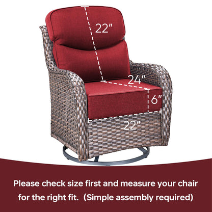 Pop 22*24*6" Outdoor Replacement Cushions Smile Red