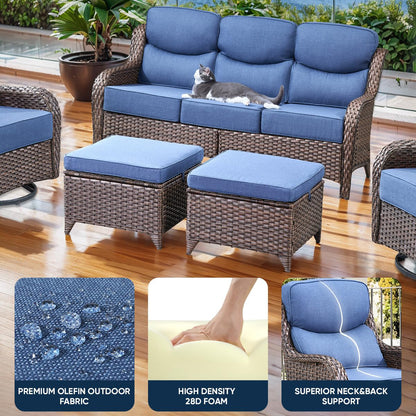 Pop 22*24*6" Outdoor Replacement Cushions Smile Blue