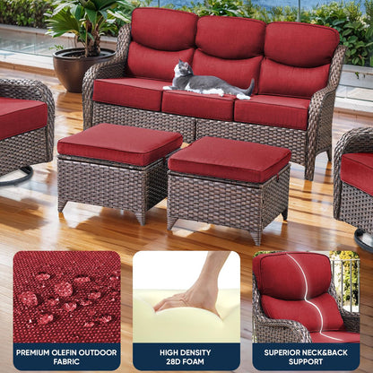 Pop 22*24*6" Outdoor Replacement Cushions Smile Red