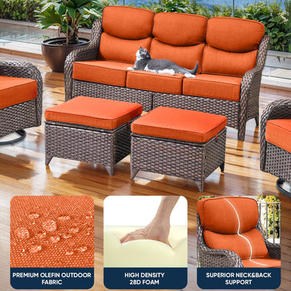 Pop 22*24*6" Outdoor Replacement Cushions Smile Orange