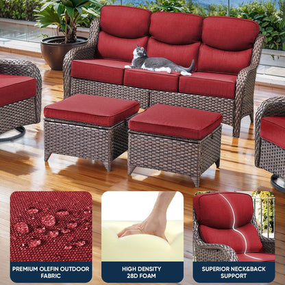 Pop 24*24*6" Outdoor Replacement Cushions Smile Red