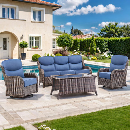 Pop 22*24*6" Outdoor Replacement Cushions Smile Blue