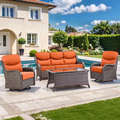 Pop 22*24*6" Outdoor Replacement Cushions Smile Orange