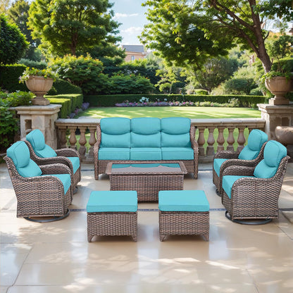 Pop 24*24*6" Outdoor Replacement Cushions Smile Turquoise
